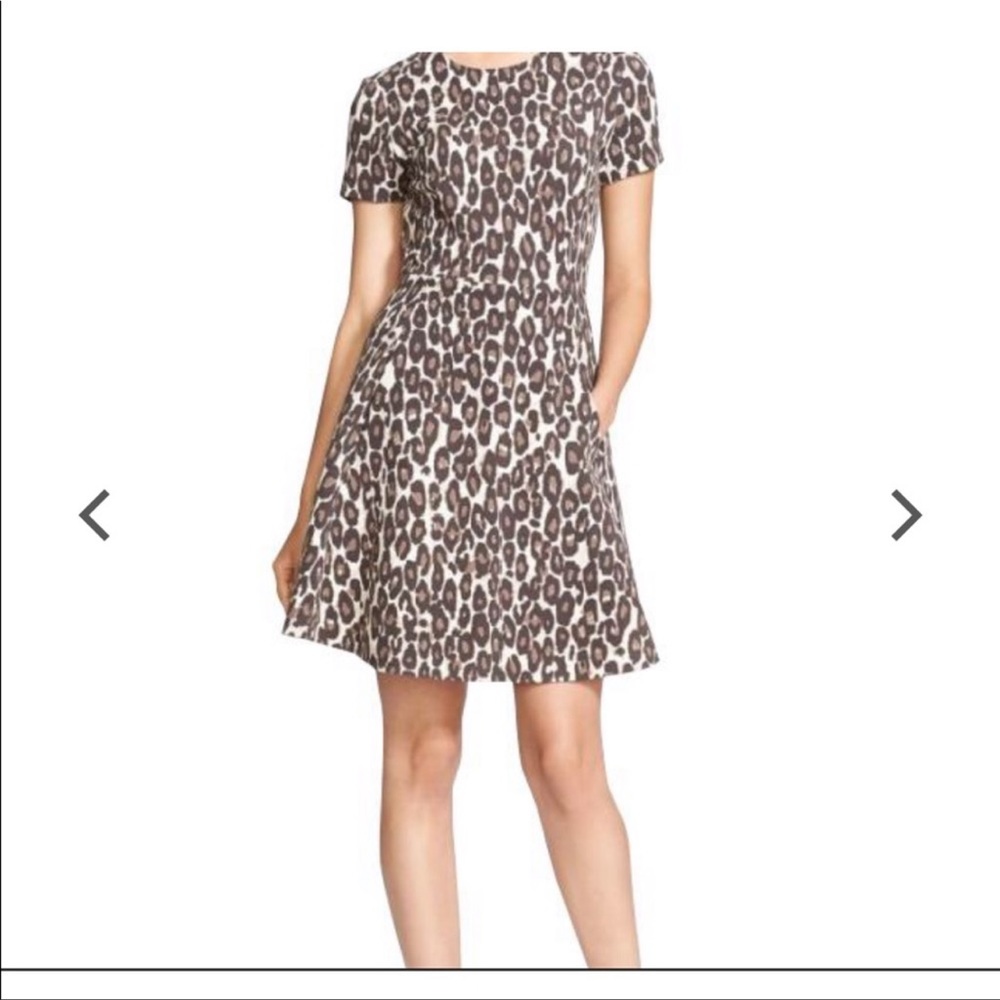Kate Spade Autumn Leopard Fit and Flare Dress 6